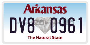 DV80961  license plate in AR