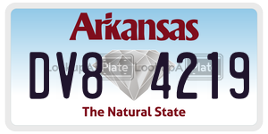DV84219  license plate in AR