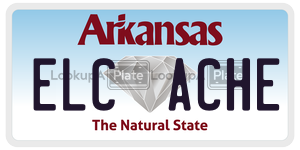 ELCACHE  license plate in AR