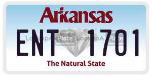 ENT1701  license plate in AR