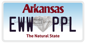 EWWPPL  license plate in AR