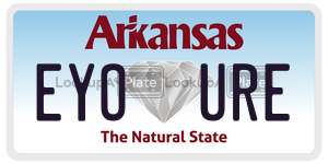 EYOURE  license plate in AR