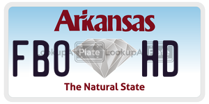 FBOHD  license plate in AR