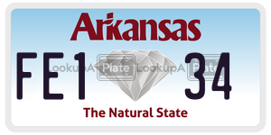 FE134  license plate in AR