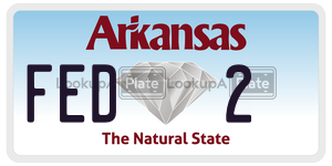 FED2  license plate in AR