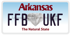 FFBUKF  license plate in AR