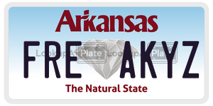FREAKYZ  license plate in AR