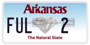 FUL2  license plate in AR