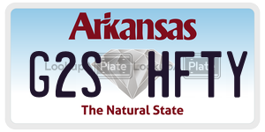 G2SHFTY  license plate in AR