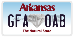 GFAOAB  license plate in AR