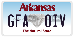 GFAOIV  license plate in AR
