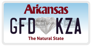 GFDKZA  license plate in AR