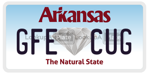 GFECUG  license plate in AR