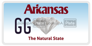 GG  license plate in AR
