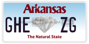 GHEZG  license plate in AR