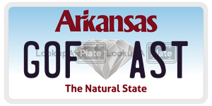GOFAST  license plate in AR