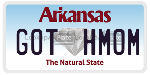 GOTHMOM  license plate in AR