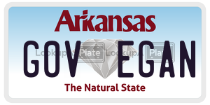 GOVEGAN  license plate in AR
