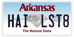 HAILST8  license plate in AR