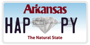 HAPPY  license plate in AR
