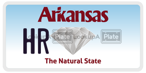 HR  license plate in AR