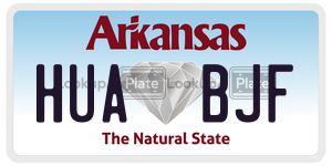 HUABJF  license plate in AR