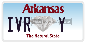 IVRY license plate in Arkansas
