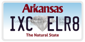 IXCELR8  license plate in AR