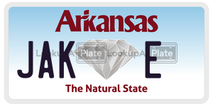 JAKE  license plate in AR