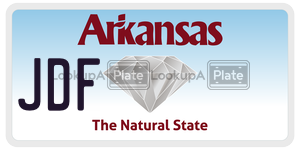 JDF  license plate in AR