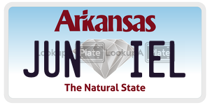 JUNIEL  license plate in AR