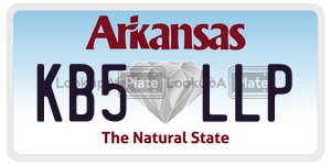 KB5LLP  license plate in AR