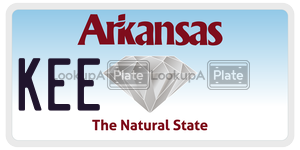 KEE  license plate in AR