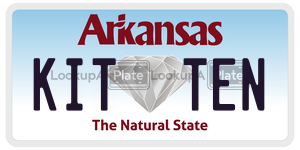 KITTEN  license plate in AR