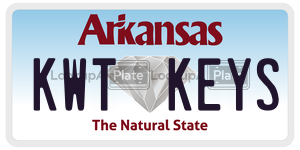 KWTKEYS  license plate in AR