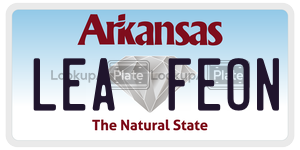 LEAFEON  license plate in AR