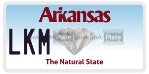 LKM  license plate in AR