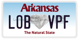 LOBVPF  license plate in AR