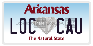 LOCCAU  license plate in AR