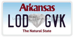 LODGVK  license plate in AR
