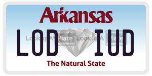 LODIUD license plate in Arkansas