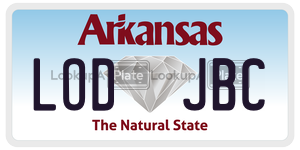 LODJBC  license plate in AR