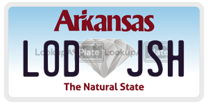 LODJSH  license plate in AR