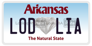 LODLIA  license plate in AR