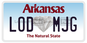 LODMJG  license plate in AR