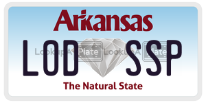 LODSSP  license plate in AR