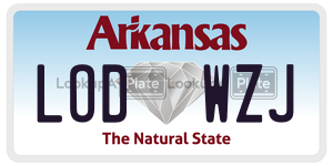 LODWZJ  license plate in AR