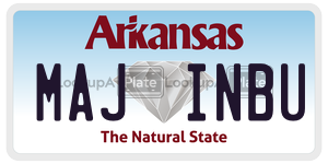MAJINBU  license plate in AR