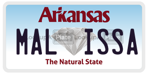 MALISSA  license plate in AR