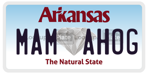 MAMAHOG  license plate in AR
